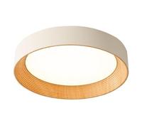 Wmmner Plafoniera Decorativa per Interni, Illuminazione a Soffitto in Legno Oscurante a Tre Colori a Led, Lampada da Soffitto con Paralume Acrilico per Soggiorno, Camera da Letto, Sala da Pranzo, Cuci
