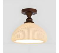 Wmmner Plafoniera in Vetro, Moderna Plafoniera Semi-Infrassata, Corridoio Lapparecchi a Soffitto con Finitura in Metallo, Vicino Agli Apparecchi Di Illuminazione a Soffitto per il Portico D'Ingresso,