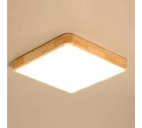 Wmmner Plafoniere D'Arte in Legno Dimmerabili Creative Led Ceiling Lighting Fixture Quadrate Modern Minimalist Flat Lights Household Industrial Panel Lamp per Sala da Pranzo Studio Villa Camera da Let
