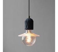 Wmmner Retro Hanging Light Fixture Cement Lamp Ceiling Rose Creative Glass Hanging Flush Mount Ceiling Swag Lamps E27Luci per la Fattoria Camera da Letto Loft Shop/B