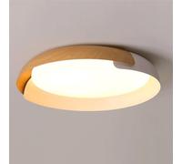 Wmmner Scandinavia Modern Ceiling Lamp 3 Dimmable Circular Panel Lights Recessed Installation Canopy Flush Lights Light Led Ceiling Lighting Fixtures for Child Room, Porch, Hallway, Stairwells/Bianco/