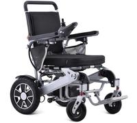 Wmmner Sedia a Rotelle Elettrica Motorizzata per Adulti, Sedia a Rotelle Pieghevole Leggera con Motore da 500 W per Tutti i Terreni, Ausilio Alla Mobilità Telecomandato, con 1 Batteria Agli Ioni Di Li