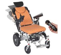 Wmmner Sedia a Rotelle Elettrica Motorizzata Pieghevole per Adulti Anziani, Capacità Di Peso Di 150 Kg, Sedie a Rotelle Elettriche Leggere Di Larghezza 47 Cm, Sedia in Lega Di Alluminio per Tutti i Te