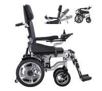 Wmmner Sedia a Rotelle Elettrica Pieghevole Auto Reclinabile per Adulti Esedia a Rotelle Motorizzata Seniors Power, 500W Super Horse Power Motor -25Km Gamma -12Ah Batteria Estesa