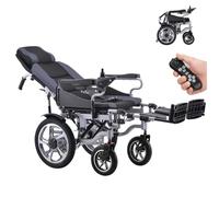 Wmmner Sedia a Rotelle Elettrica Reclinabile per Impieghi Gravosi per Adulti, 500W Super Horse Power Motor All Terrain, Schienale Regolabile e Pedale per Anziani -25 Km Di Portata