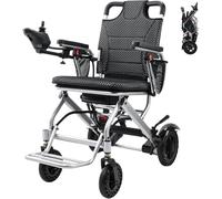 Wmmner Sedia a Rotelle Pieghevole Leggera, con Ruote Grandi, Semovente, Sedia a Rotelle Di Transito, Ausili per la Mobilità, Sedia in Acciaio con Freno a Mano - Leggero, Pieghevole, Ausilio per la Mob