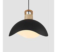 Wmmner Semi-Circular Creative Hanging Lightsaron Simplicity Lamp Elegant Bohemian Chandelier with Wood Led Nordic Style Ceiling Lighting Fixture for Restaurant Living Room Bar Dignified/K/30Cm