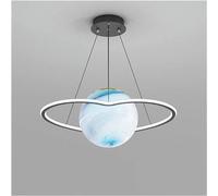Wmmner Semplice e Moderno - Planet Northern Europe Lamp Restaurant Living Room Bedroom Moon Chandelier Ball, Led Ceiling Lamp/Hearts60Cm/Tre Colori