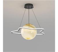 Wmmner Semplice e Moderno - Planet Northern Europe Lamp Restaurant Living Room Bedroom Moon Chandelier Ball, Led Ceiling Lamp/Thestarss50Cm/Tre Colori