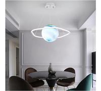 Wmmner Semplice e Moderno - Planet Northern Europe Lamp Restaurant Living Room Bedroom Moon Chandelier Ball, Led Ceiling Lamp/Forma Dell'Anello 60 Cmulz 000133 Circolare 60 cm/Luce Bianca