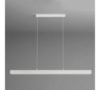 Wmmner Semplice .-Line Lampada a Sospensione Led Luce Dimmerabile Moderna - Linea Lampada a Sospensione in Metallo Ristorante Decorazione Interna Della Casa, Lampadario (Scuro, 47,3 In)/Bianco/39.4 Po