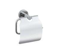 Wmmner Set Di Accessori da Bagno Cromati: Porta Scopino Lucido, Portasciugamani, Portasapone, Mensola e Gancio da Parete in Vetro, Porta Carta Igienica - Elegante e Funzionale!/One Size/con Copertina