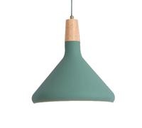 Wmmner Simplicity Hanging Lamp Wooden Handle Elegant Light Restaurant Personalized Chandelier Creative Light Ceiling Lighting Fixture for Living Room Kitchen Hallway/Verde/B