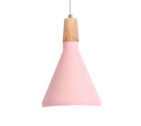 Wmmner Simplicity Hanging Lamp Wooden Handle Elegant Light Restaurant Personalized Chandelier Creative Light Ceiling Lighting Fixture for Living Room Kitchen Hallway/Rosa/a