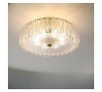 Wmmner Soggiorno Soggiorno Francese Crema Vento Lampada da Camera da Letto Lampada Moderna Semplice Lampade Di Cristallo, (Un Colore D80Cm)Ulz 001076 Moderno Lusso Led Compatibile con Soggiorno Camera