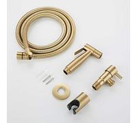 Wmmner Spruzzatore per Bidet in Oro Spazzolato Antico Spruzzatore per Bidet per Wc in Acciaio Inossidabile Valvola a Getto Set Di Soffione Doccia, Bibcock, Come Mostrato (Pistola a Spruzzo Come Mostra