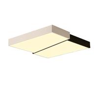 Wmmner Square Vintage Style Ceiling Lamp Light Panel Lamp Creative Energy Saving Flat Light 3 Dimmable Led Ceiling Light Flush Lights for Living Room Bedroom Children's Room-/19.7In
