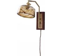Wmmner Stile Nordico Spessoened Glass Home Wall Sconce Shade Retro Industry Mini Apparecchio Di Illuminazione da Parete per Interni Lampada da Parete Moderna in Legno con Decorazione Moderna Della Met