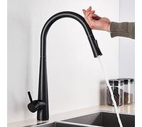 Wmmner Touch Sensor White Kitchen Faucet Pull Down Spray Mixer Tap Grifo Mezclador Extraíble Para Fregadero Kitchen Sink Faucet With Intelligent Spray Mode.