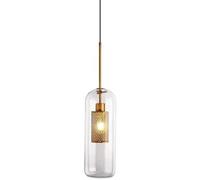 Wmmner Translampadario per Paralume in Vetro per Genitori Lampada a Sospensione in Rete Di Ferro Industriale Retrò Personalità E27 Lampada a Sospensione a Testa Singola Lampada a Sospensione per Comod