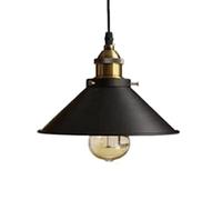 Wmmner Triangle Creative Hanging Lamp Black Simplicity Light Hallway Decoration Chandelier 1-Light Vintage Ceiling Lighting Fixture for Kitchen, Bedside Indoor Rustic Teahouse Café