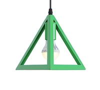Wmmner Triangle Creative Hanging Light Personalized Simplicity Suspensiom Lamp Minimalist Hollow Light Fashionable Elegant Ceiling Lighting Fixture for Kitchen Island Dining Room over Sink/Verde