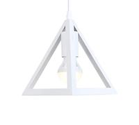 Wmmner Triangle Creative Hanging Light Personalized Simplicity Suspensiom Lamp Minimalist Hollow Light Fashionable Elegant Ceiling Lighting Fixture for Kitchen Island Dining Room over Sink/Bianco
