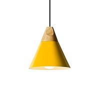 Wmmner Triangle Elegant Hanging Lamp Yellow Creative Simplicity Light Led Adjustable Ceiling Lighting Fixture Modern Farmhouse Suspensiom Lamp for Restaurant Living Room Bar Dignified/Giallo/9.8In*10.
