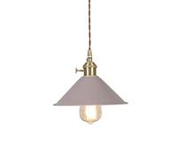 Wmmner Trianglearon Hanging Light Nordic Style Elegant Chandelieraron Creative Light Ceiling Lighting Fixture Single Head 1-Light Suspensiom Lamp for Kitchen Island Bar Commercial Home/Cenere Leera