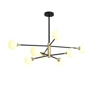 Wmmner V-Intage Metal Large Adjustable Sputnik 6 8 Lights Modern Semi Flush Mount Ceiling Light Light Fixture Iron,