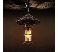 Wmmner Vintage Industriale Nautico Cherosene Lampadario Rustico Creativo Ferro Arte Cappello Lampada a Sospensione Decorazione Fienile Lanterna Caratteristica Ristorante Basilica Negozio Soffitto Sing