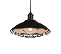Wmmner Vintage Simplicity Hanging Lamp Elegant Nordic Style Chandelier Industrial Metal Light Led Personalized Ceiling Lighting Fixture for Kitchen Island Dining Room over Sink/Nero