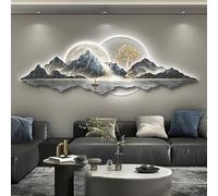 Wmmner Wall Applique per Camera da Letto 3D Wall Art Decor Scultura da Parete Fatta a Mano con Luce a Led Decorazione Orientale Tradizionale Cinese Home Decor (D 71L X 23.6W)/B/71''*23.6''/180 * 60Cm