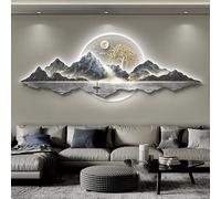 Wmmner Wall Applique per Camera da Letto 3D Wall Art Decor Scultura da Parete Fatta a Mano con Luce a Led Decorazione Orientale Tradizionale Cinese Home Decor (D 71L X 23.6W)/D/47L" * 15.7W"