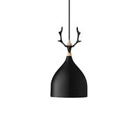 Wmmner with Antler Decoration Lights Creative Vintage Chandelier Restaurant Elegant Hanging Lamp Led Fashionable Ceiling Lighting Fixture for Bedside Indoor Rustic Teahouse Café/Nero