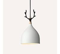 Wmmner with Creative Hanging Lights Small Restaurant Light Led European Ceiling Light Shade Personality Metal Suspensiom Lamp for Kitchen, Bedside Indoor Rustic Teahouse Café/Bianco