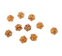 Wmqbjta 10 Pezzi di Dadi Multipli D6 D10 D12 D20 D per Giochi da Tavolo, caffè, 25 Millimetri