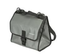 Wmqbjta Borsa Frontale con Tracolla Regolabile, 13 Pollici, Grigio, Grigio | involucro Esterno Impermeabile, Borsa per Bici con Tracolla, Rigida, Città, Pendolari