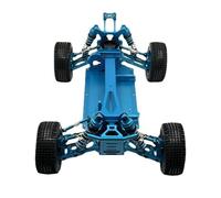 Wmqbjta Carcassa Telaio Veicolo RC Metallo Motore Differenziale Ammortizzatori Struttura Stabilizzata Base Pronta Adatto per Competizione Esposizione Collezionismo Modellismo, Color to 3