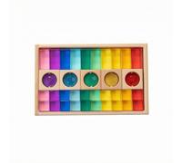 Wmqbjta Gioco di Incastro in Legno | Apprendimento Pratico e Sensoriale, Gioco a Incastro in Legno, Sviluppo Motorio Fine, per Scuola infanzia, Neonati, Stile D