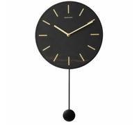 Wmqbjta Orologio da Parete Decorativo | Orologio da Parete senza Cornice, Sottile, per Corridoio, Interni Commerciali, Rosso