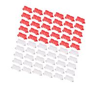 Wmqbjta Pista RC Set Modulo Interbloccabile Kit Tracciato Barriera Protezione Auto RC Anticollisione Adatto a Competizione E Allenamento, 60 Pezzi