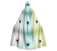 WMSYJHLA Mantello con cappuccio unisex con margherita in diverse cornici per Halloween, mantello con cappuccio, vestaglia per costume di Natale per adulti vampiro strega