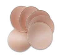 WMugthome 3 paia C/D/DD Cup Round Soft Bra Inserti Imbottiture Rimovibili per Reggiseno Sport Coppe Inserto e Bikini Top Costume Da Bagno Inserti, Beige, DDD/F CUP