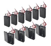 WMYCONGCONG 10 PCS 3 AAA 4.5V Battery Holder con interruttore 3x 1.5V AAA Battery Holder con cavi