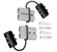 WMYCONGCONG 120A Batteria Quick Disconnect Connettore Connettore Kit per Rimorchio Verricello Connettore Grigio