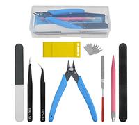 WMYCONGCONG 17 PCS Modello Tool Kit Hobby Building Tools Modeler Strumenti di base Craft Kit per Gundam Auto Model Building Riparazione