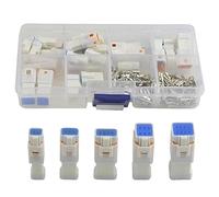 WMYCONGCONG 19 Set Connettore Impermeabile 2 3 4 6 8 Pin Way Maschio e Femmina Spina Elettrico Automotive Connettori 24-20 AWG con Scatola di Immagazzinaggio