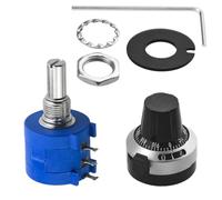 WMYCONGCONG 1Pcs 3590S-2-502L 5K Ohm Regolabile Precisione Multi-Turn Potenziometro con 10 Giri Conteggio Quadrante Manopola Rotante