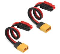 WMYCONGCONG 2 PCS 12AWG XT60 ad Anderson Adattatore XT60 Maschio a Anderson Cavo Connettore per Batteria RC Solare Centrale Elettrica Portatile e Pannello Solare